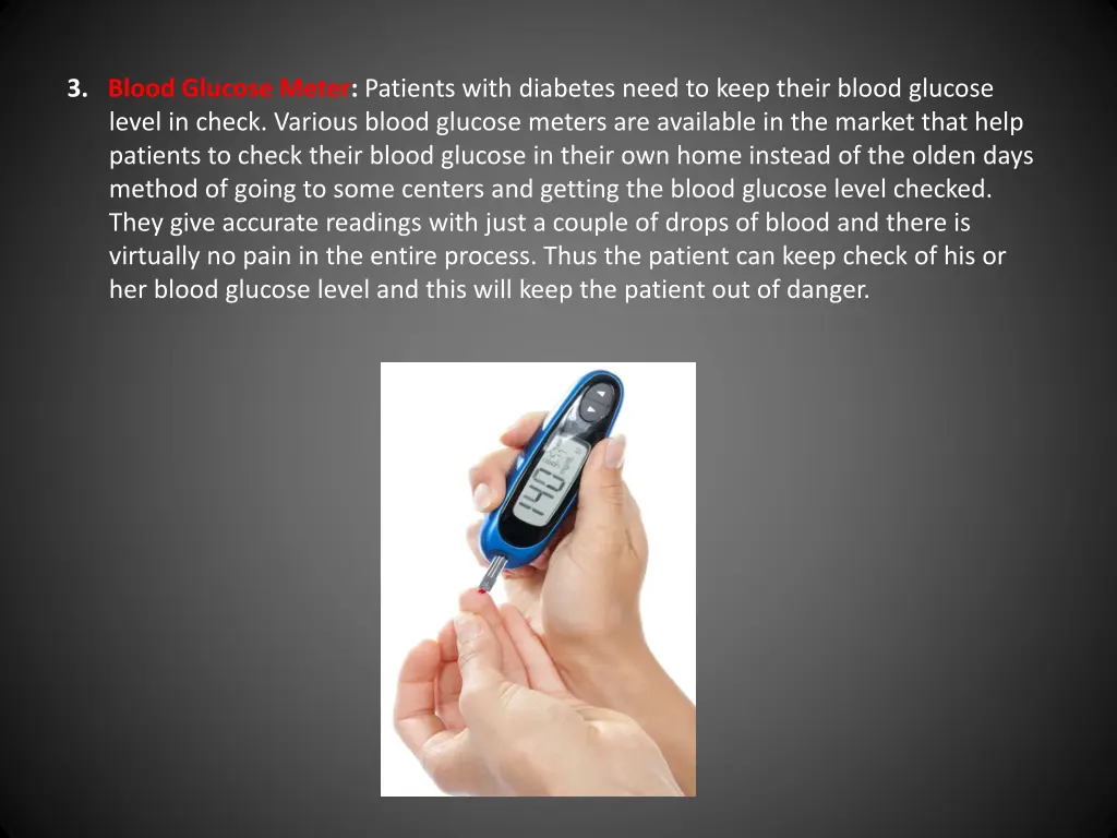 3 blood glucose meter patients with diabetes need