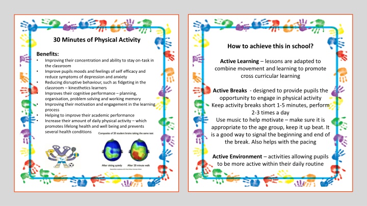 30 minutes of physical activity