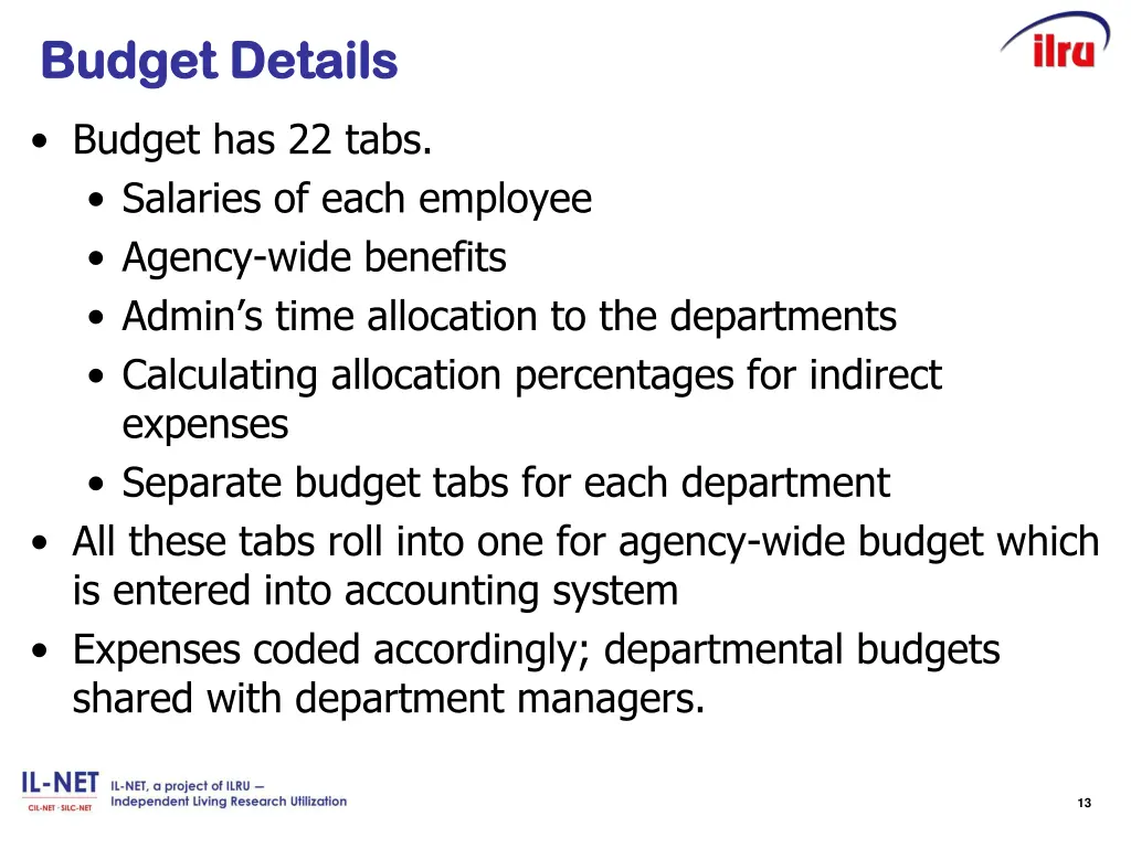 budget details budget details