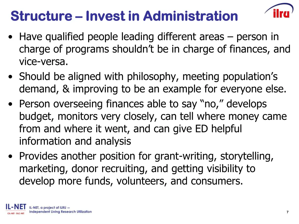 structure structure invest in administration