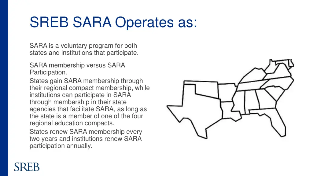 sreb sara operates as