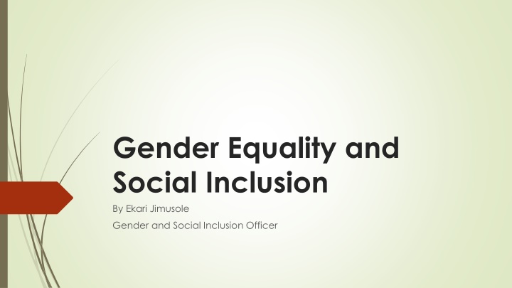gender equality and social inclusion by ekari