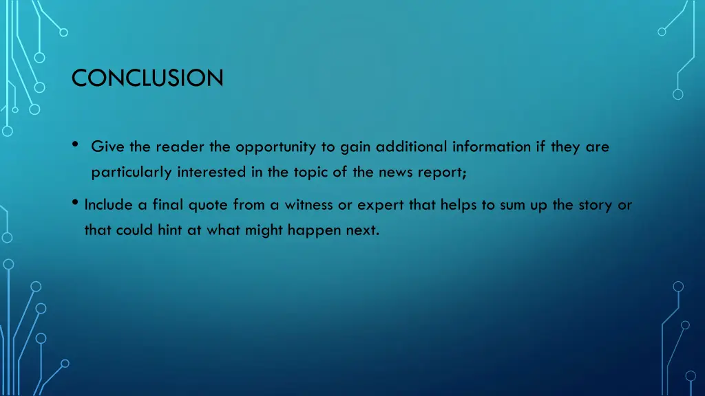 conclusion