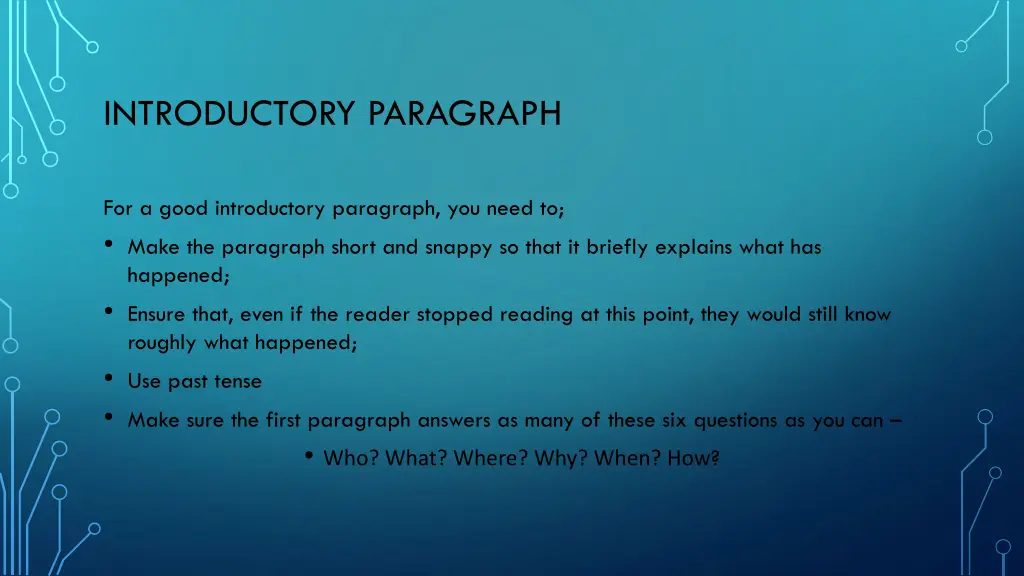 introductory paragraph