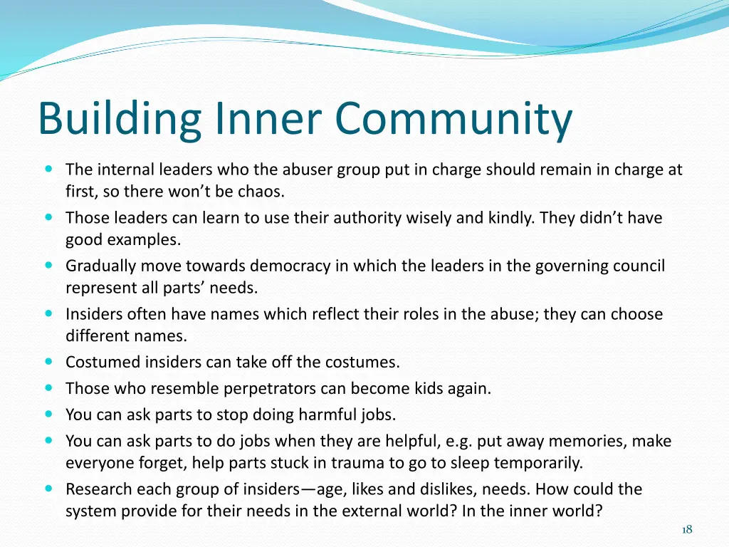 building inner community