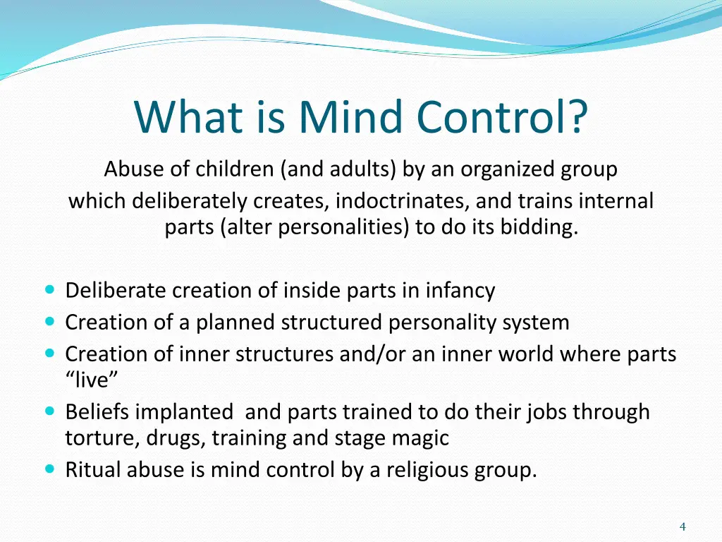 what is mind control