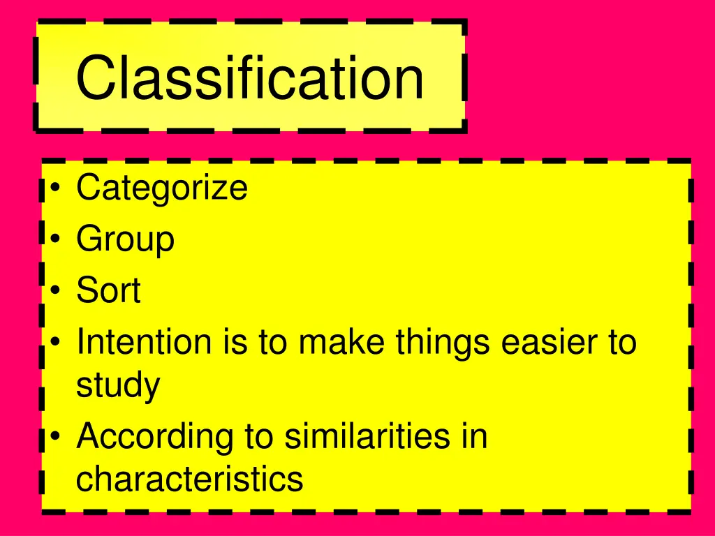 classification