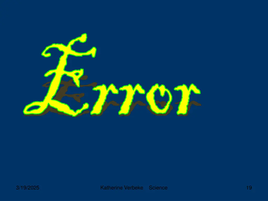 error