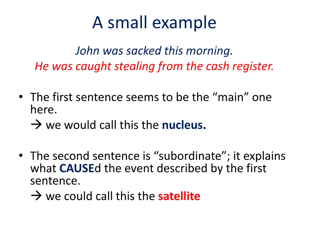 a small example