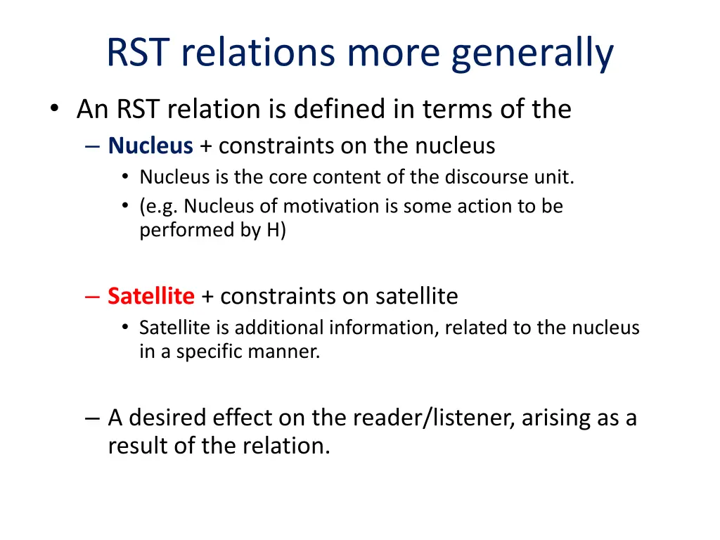 rst relations more generally an rst relation
