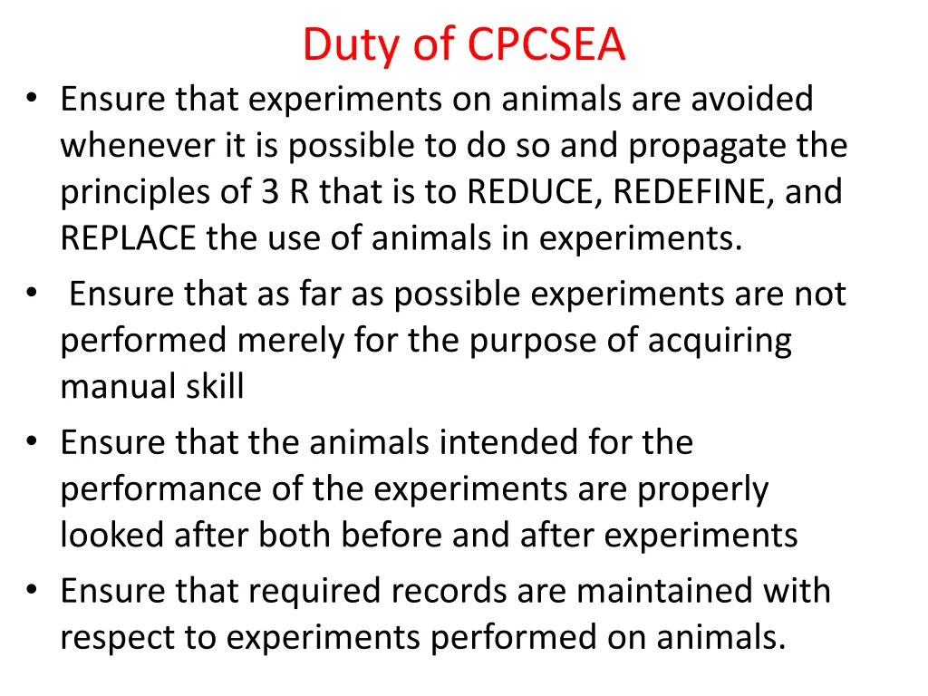 duty of cpcsea 1