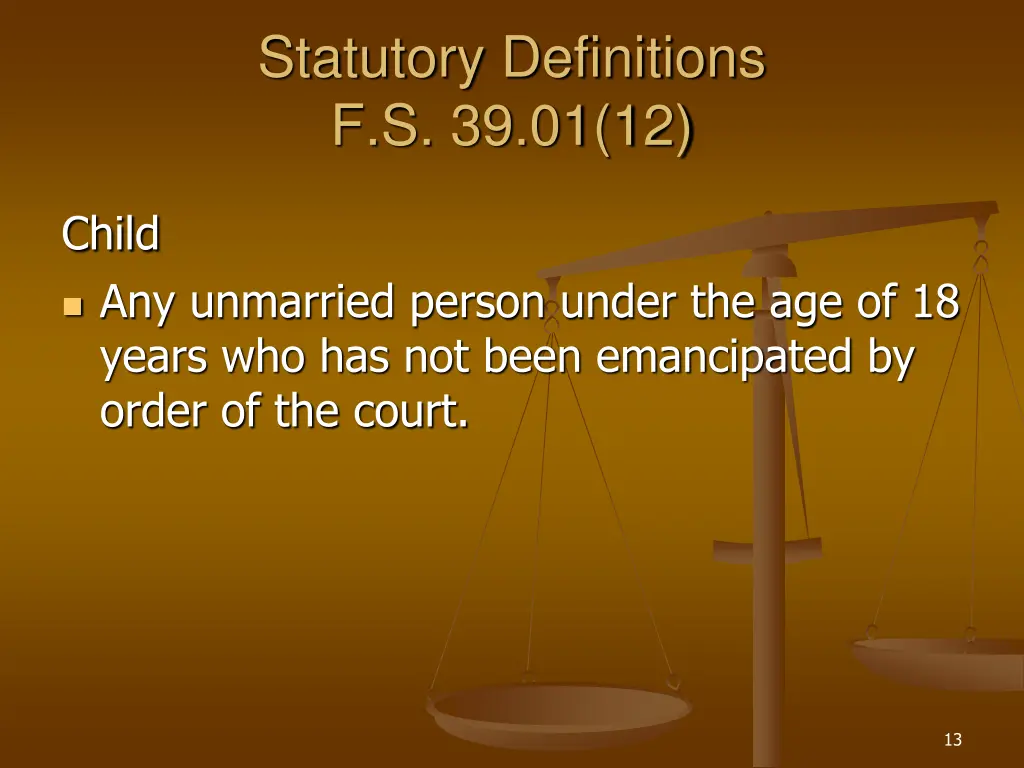 statutory definitions f s 39 01 12
