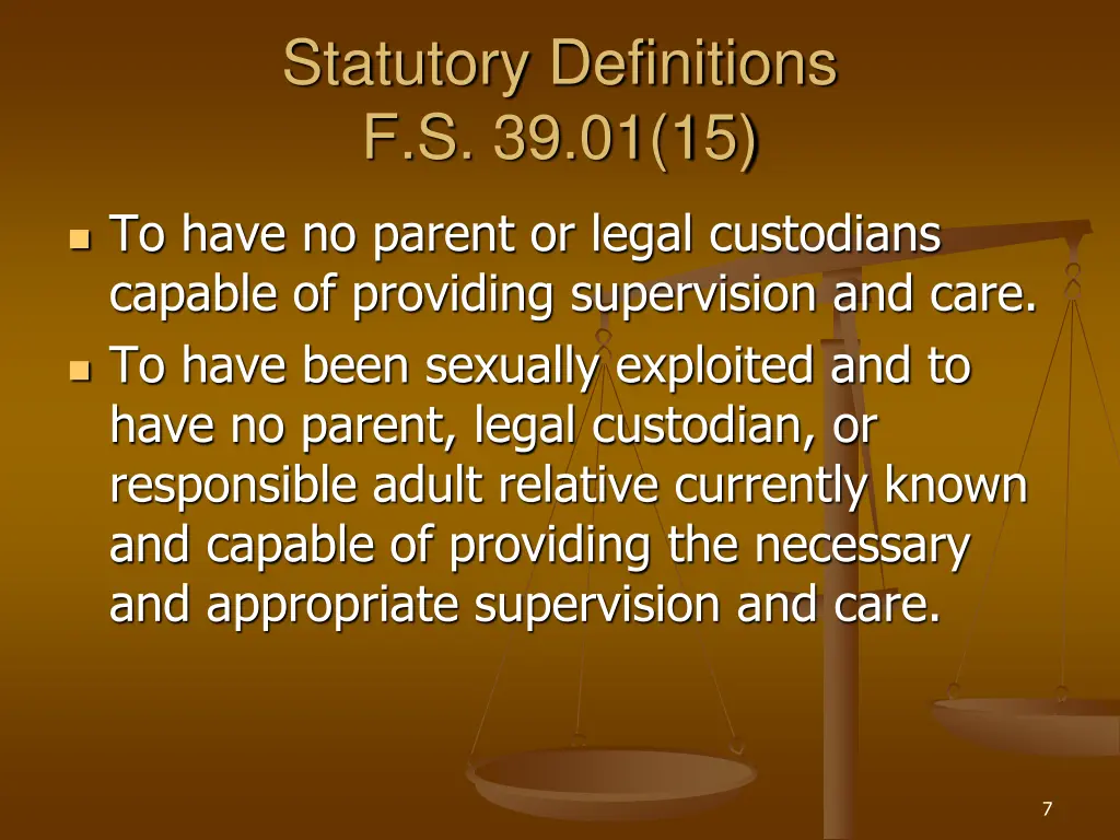statutory definitions f s 39 01 15 1
