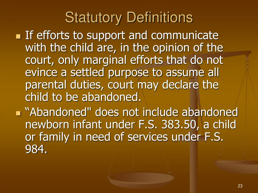 statutory definitions if efforts to support