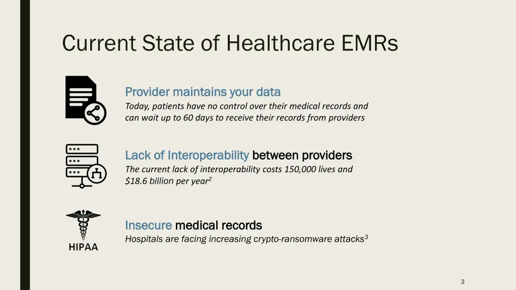 current state of healthcare emrs
