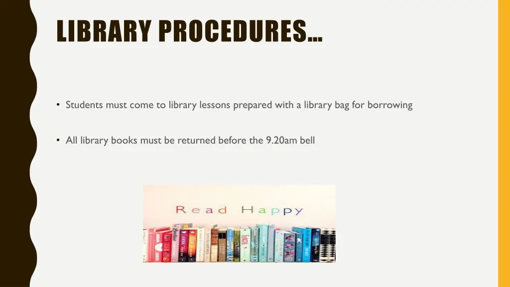 library procedures