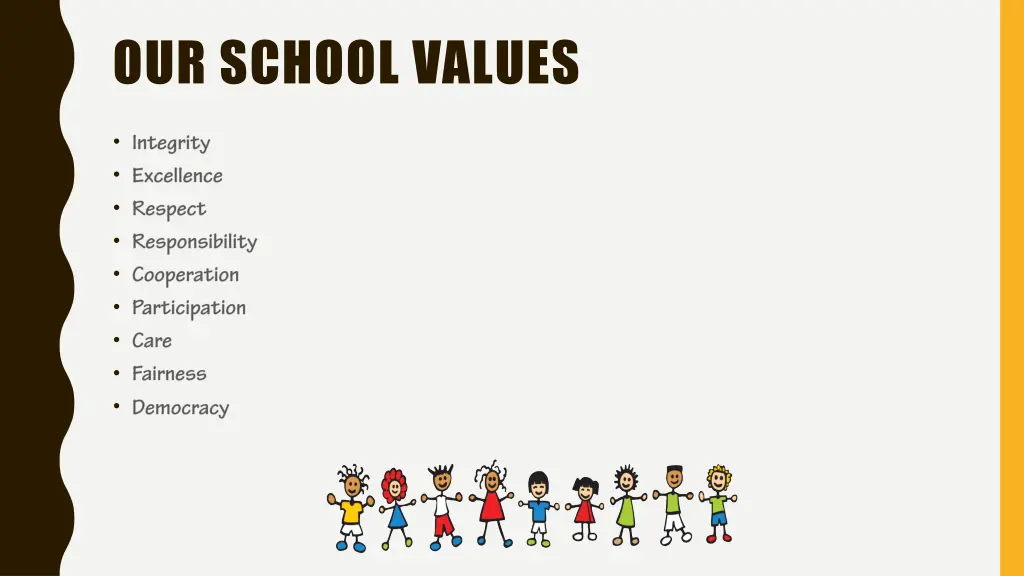 our school values