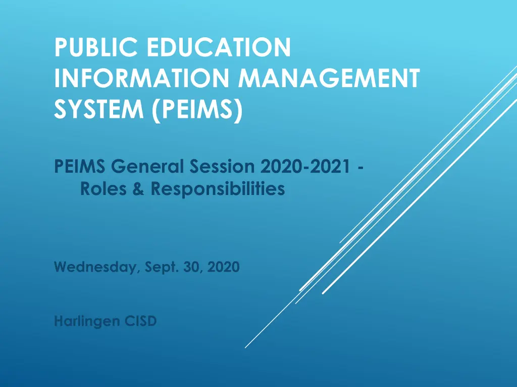 public education information management system