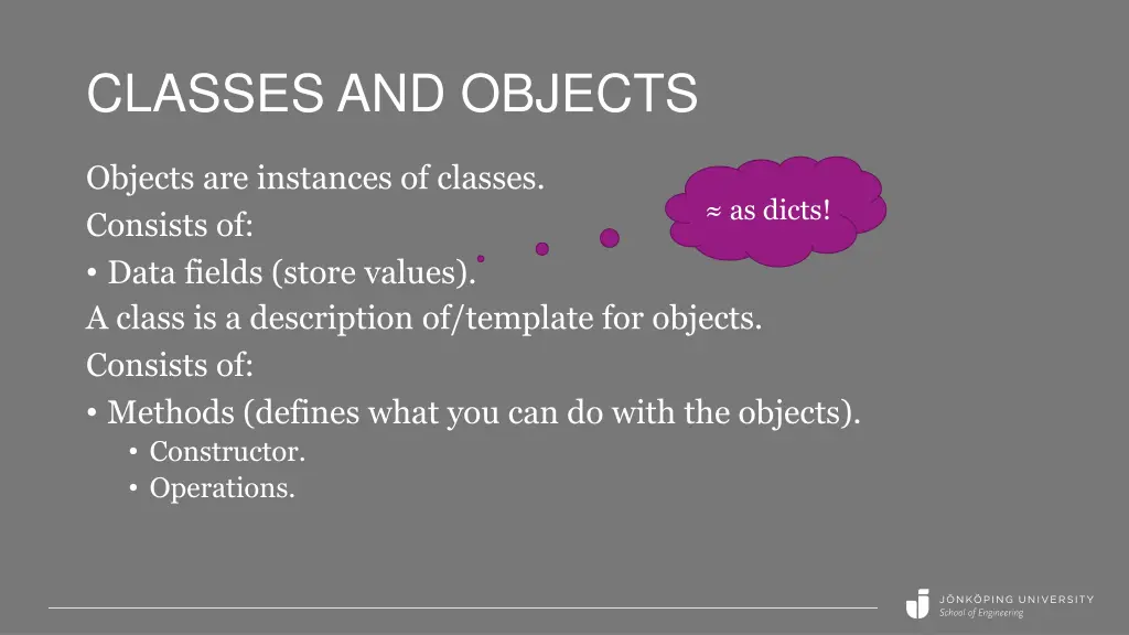 classes and objects 1