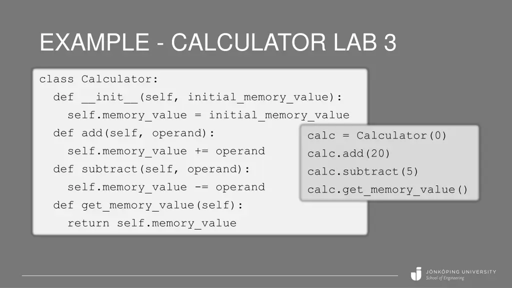 example calculator lab 3 1