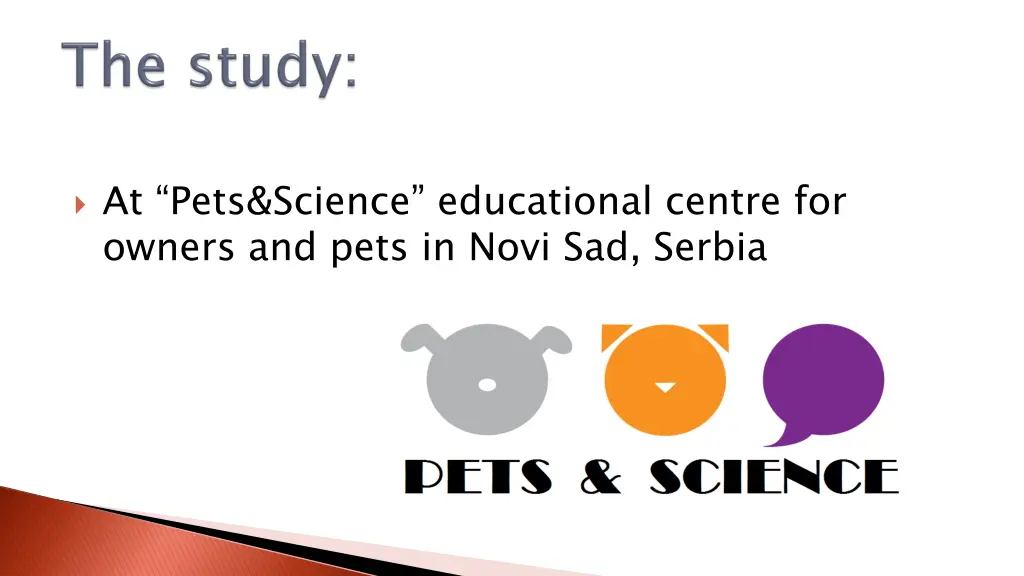 at pets science educational centre for owners