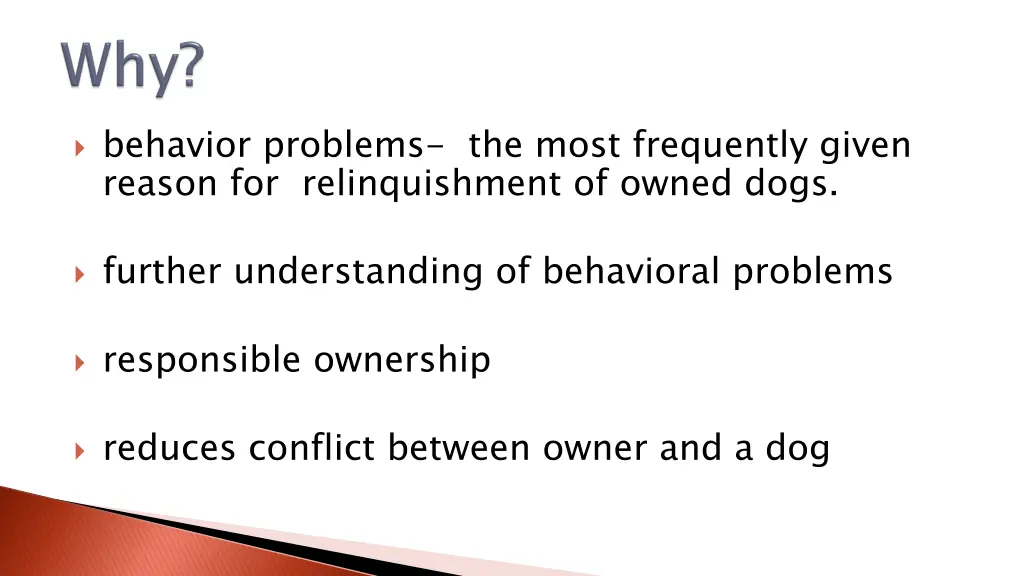 behavior problems the most frequently given