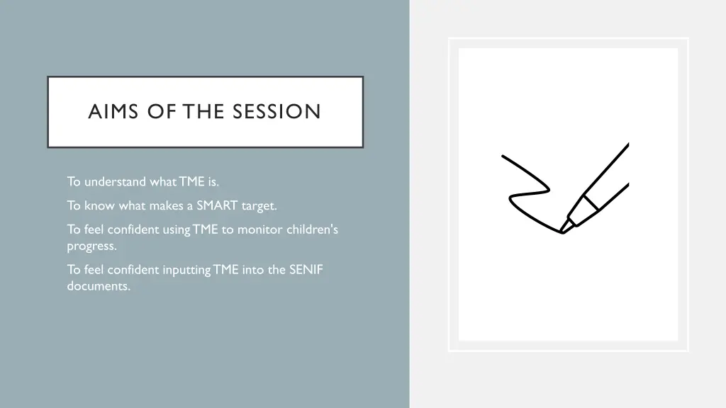 aims of the session 1