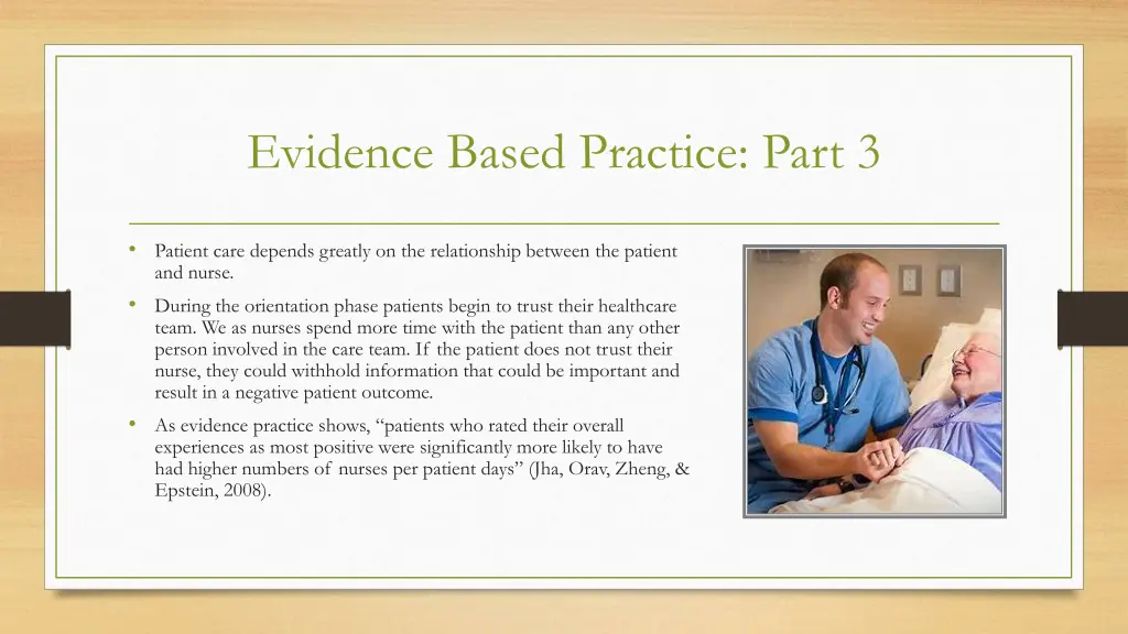 evidence based practice part 3