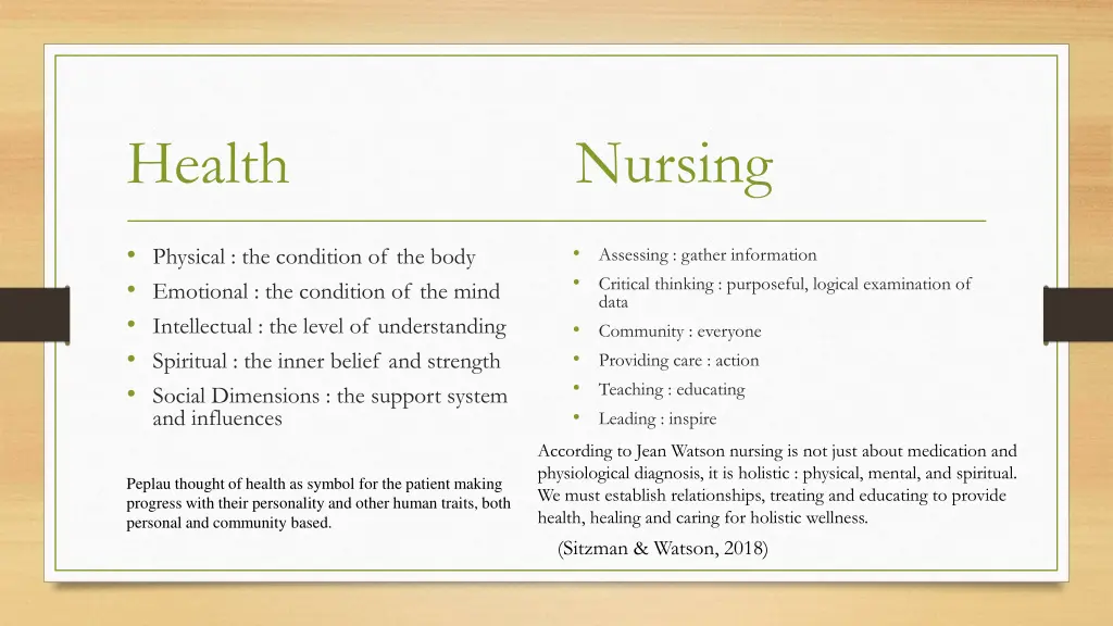 nursing