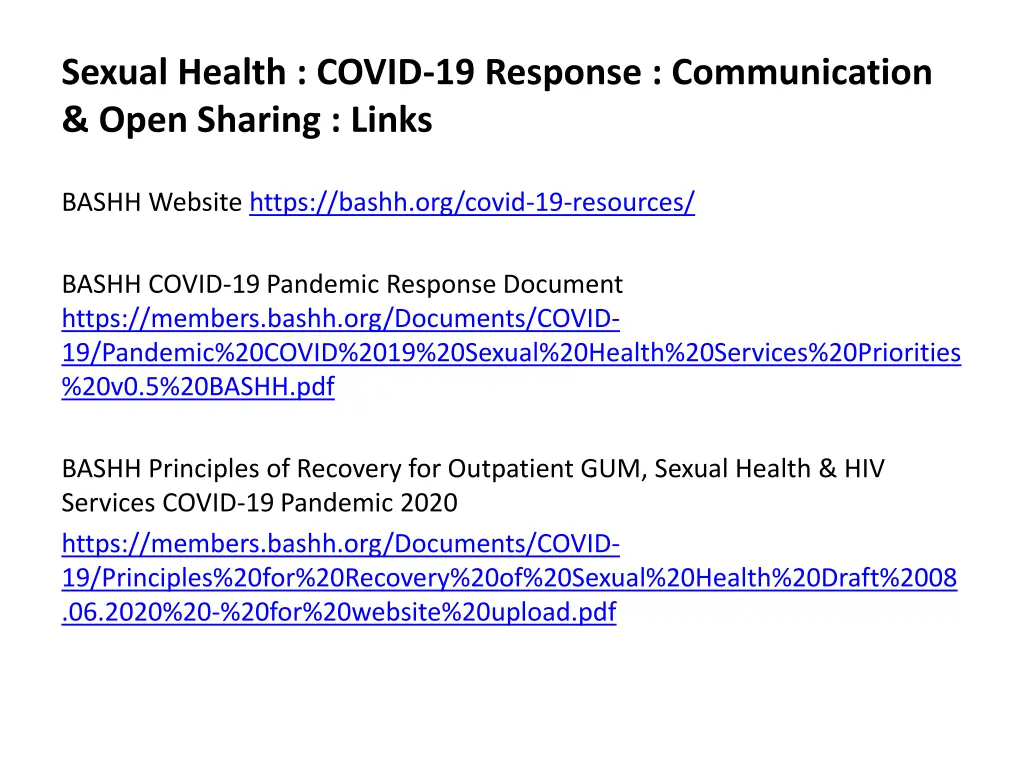 sexual health covid 19 response communication 4