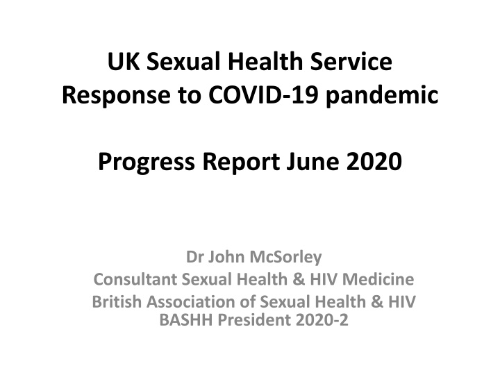 uk sexual health service response to covid