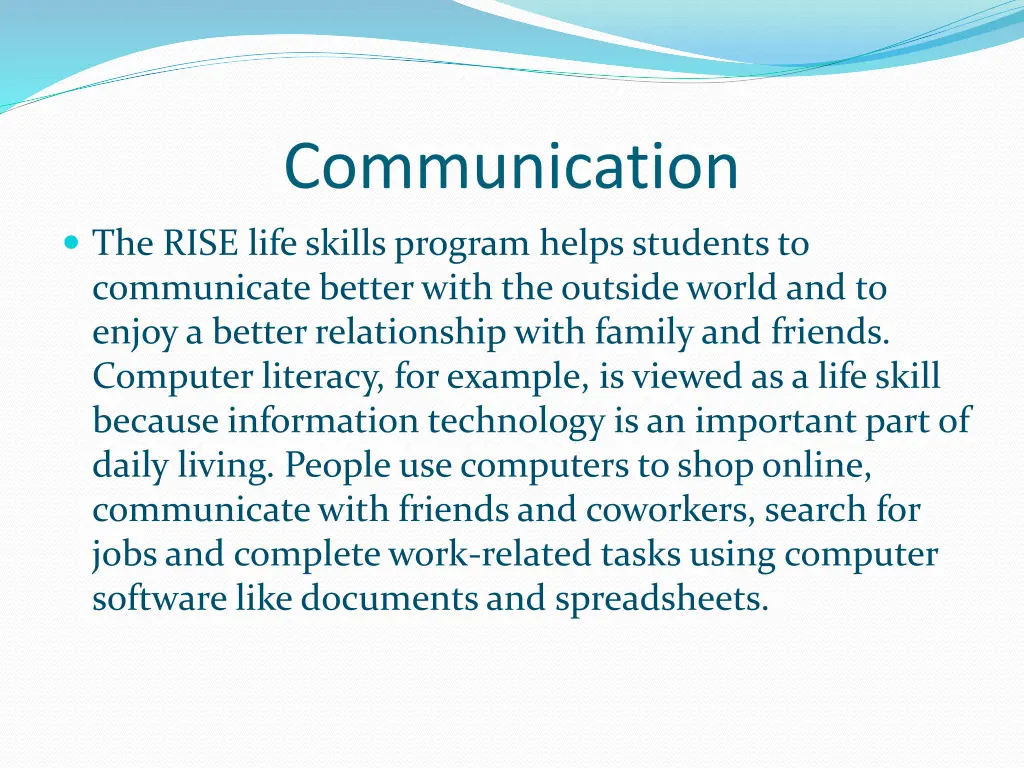 communication