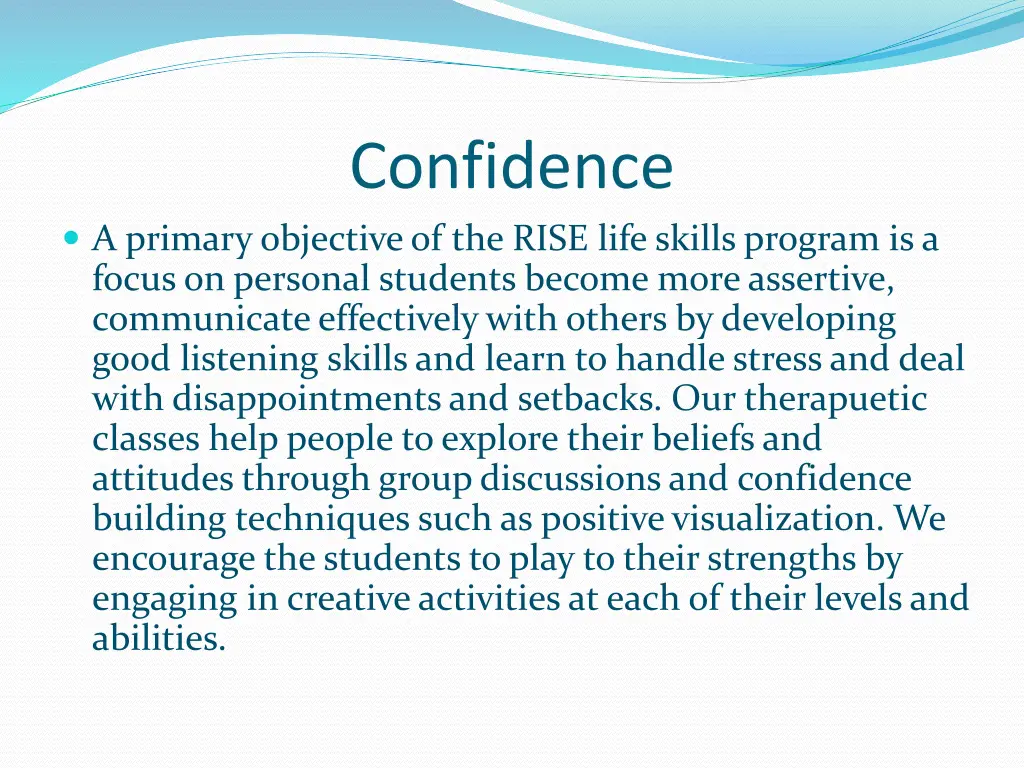 confidence