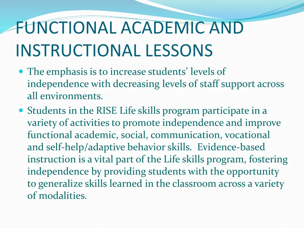 functional academic and instructional lessons 1