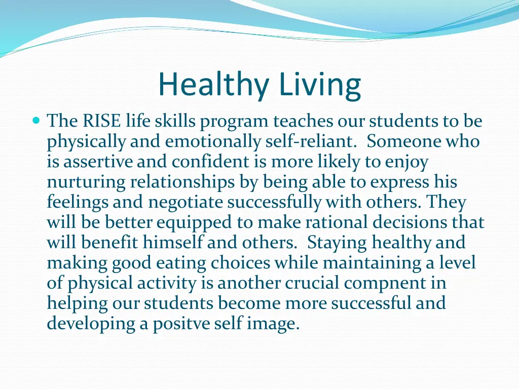 healthy living