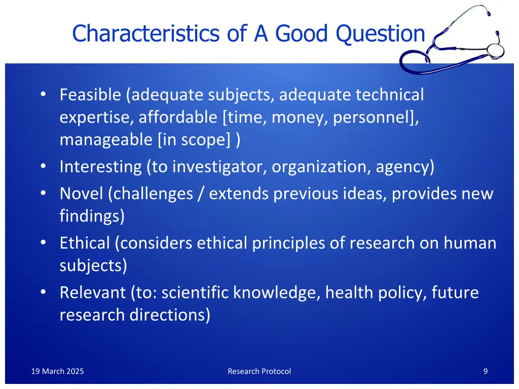 characteristics of a good question