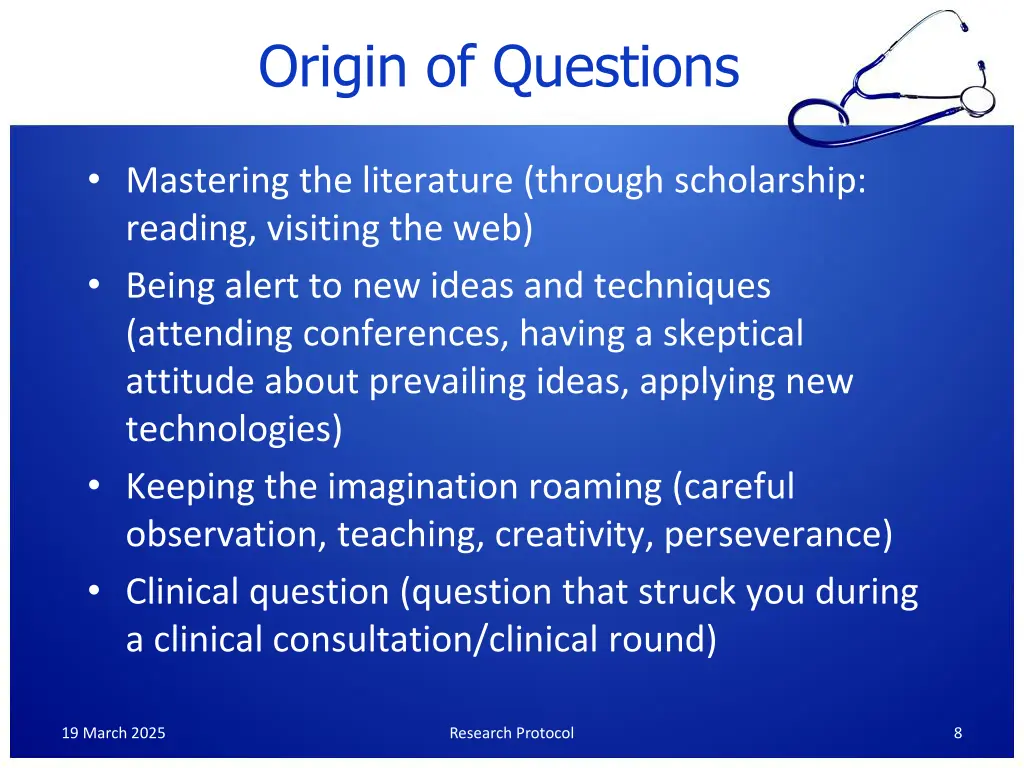 origin of questions