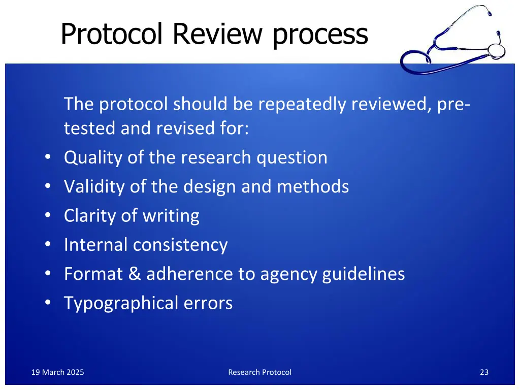 protocol review process