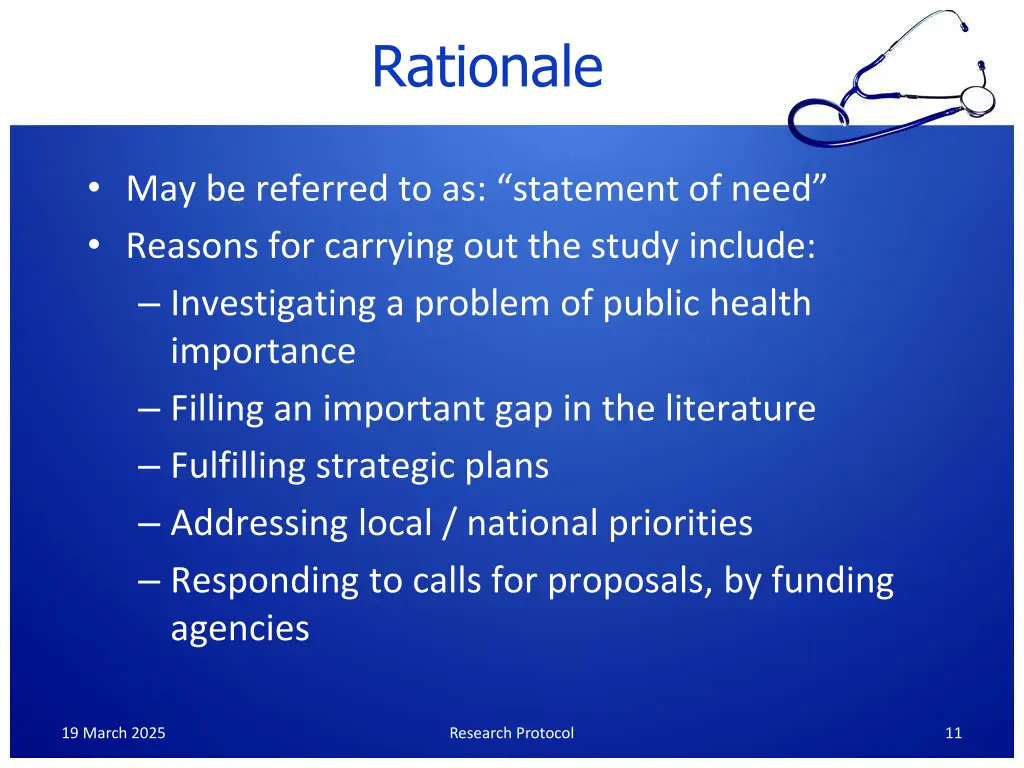 rationale