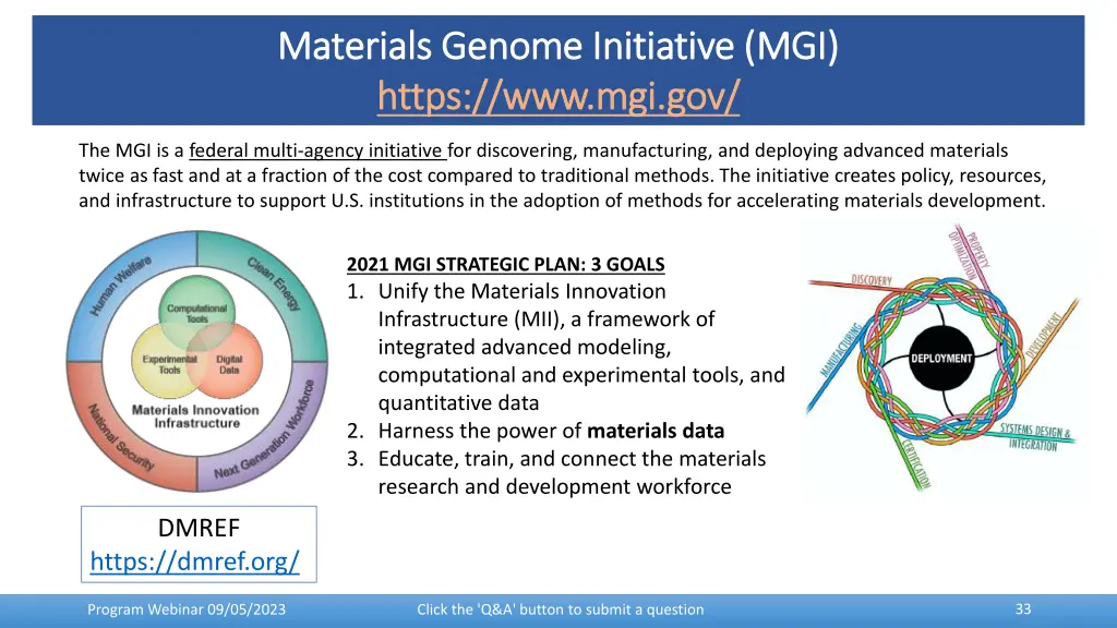 materials genome initiative mgi materials genome