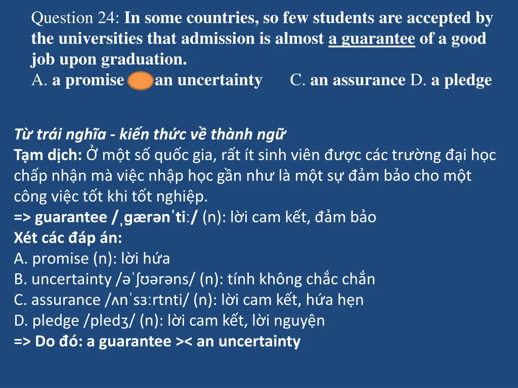 question 24 in some countries so few students