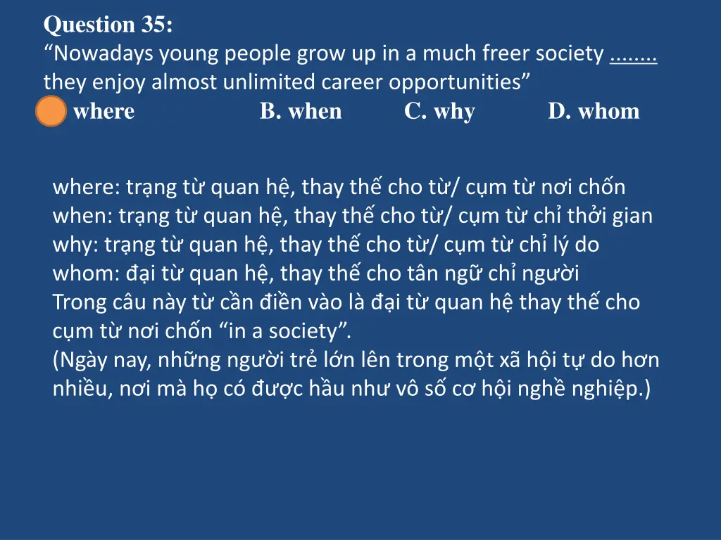 question 35 nowadays young people grow