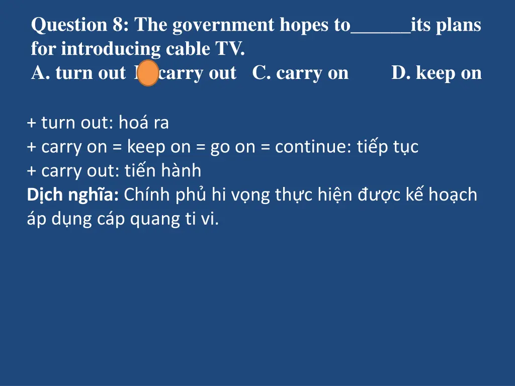 question 8 the government hopes to its plans