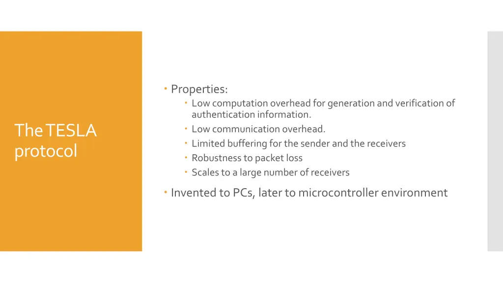 properties low computation overhead