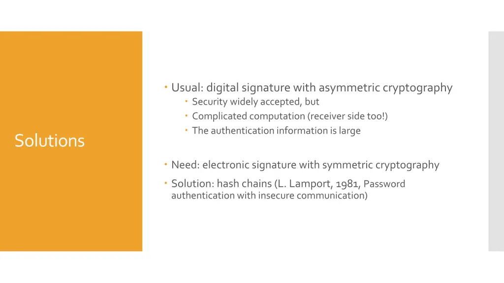 usual digital signature with