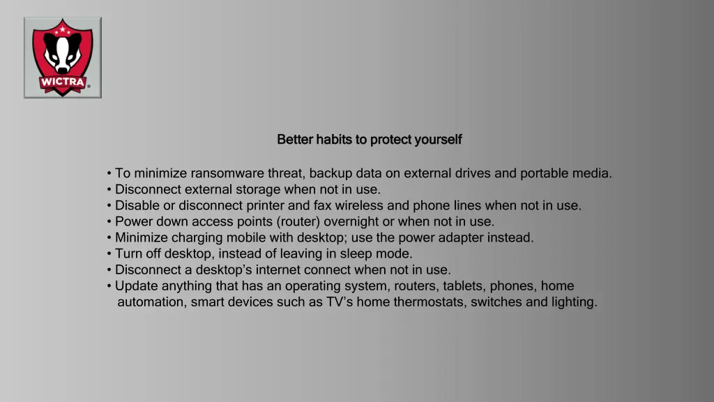 better habits to protect yourself better habits
