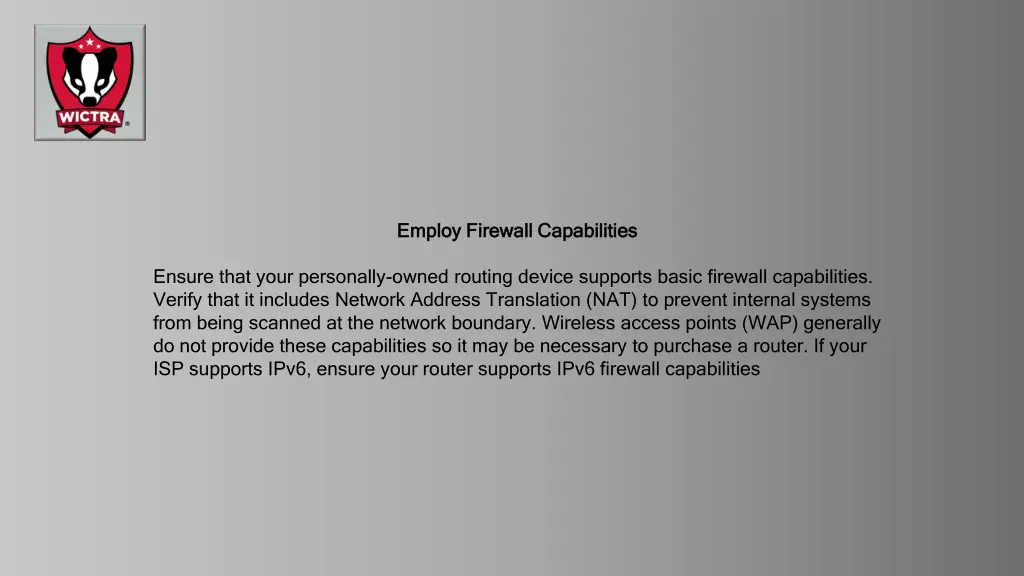 employ firewall capabilities employ firewall