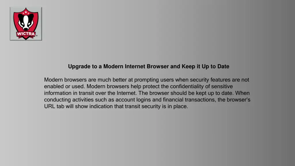 upgrade to a modern internet browser and keep