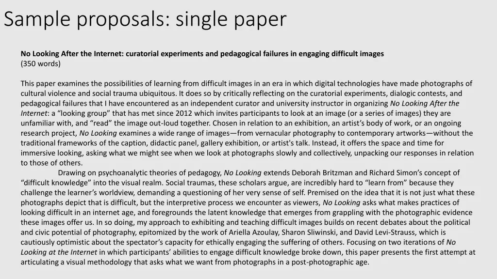 sample proposals single paper