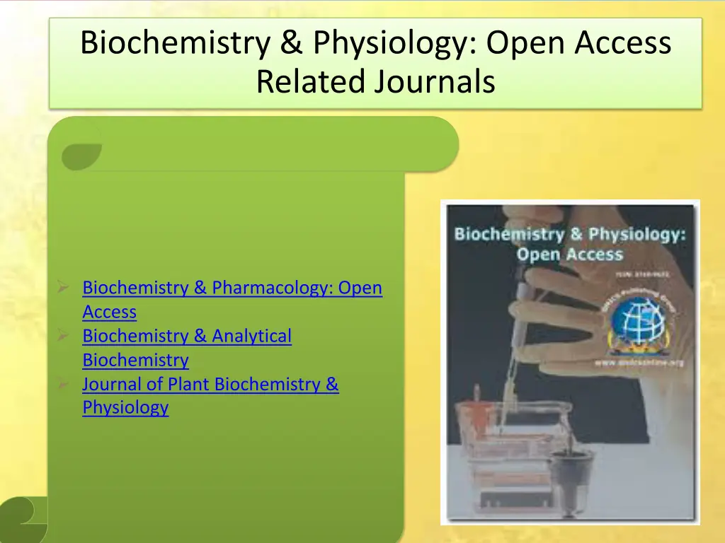 biochemistry physiology open access related